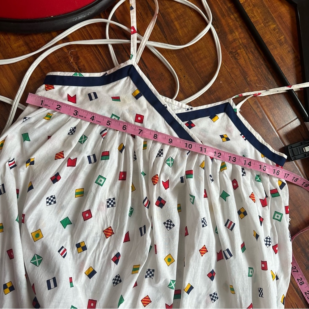 Vintage nautical flag maxi dress - Picture 3 of 8